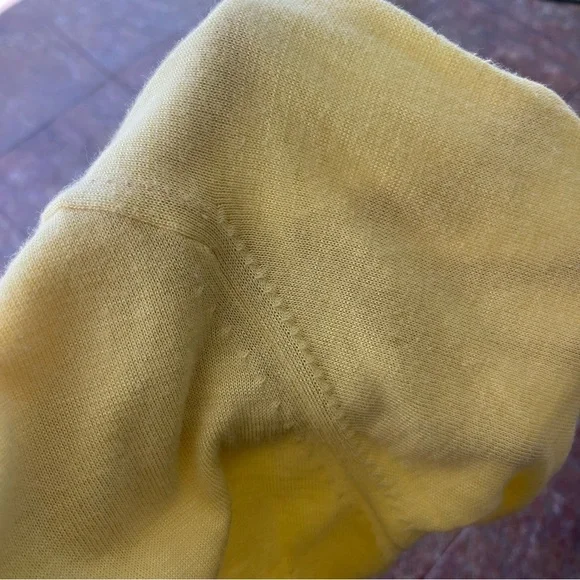 Raffi Linen Blend Light Yellow Polo Shirt Large - Picture 16 of 16